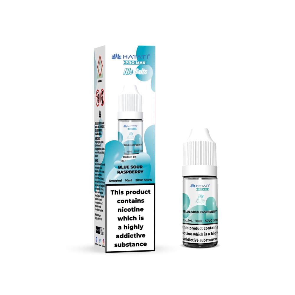  Blue Sour Raspberry / 10mg Hayati Pro Max Nic Salts Box of 10