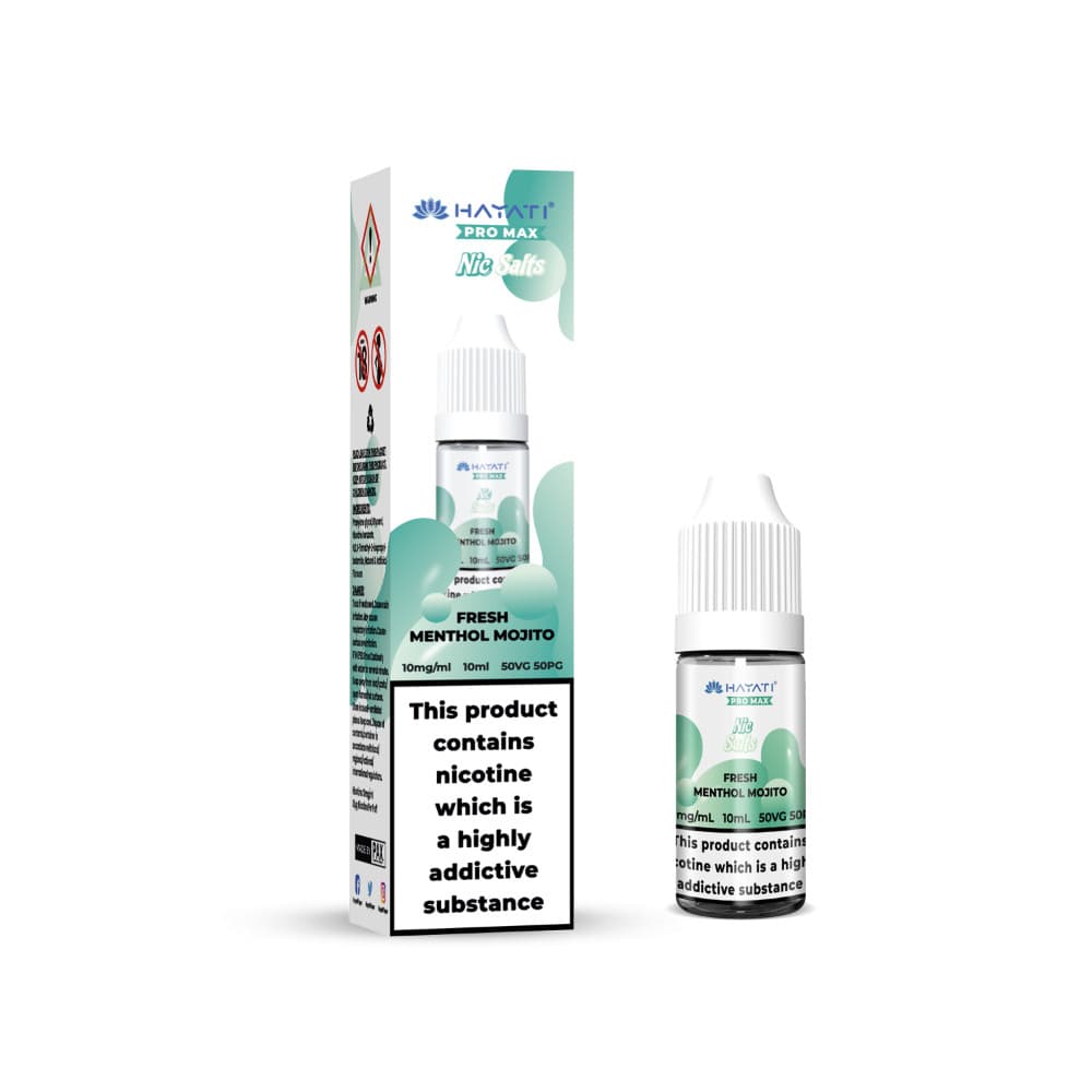  Fresh Menthol Mojito / 10mg Hayati Pro Max Nic Salts Box of 10