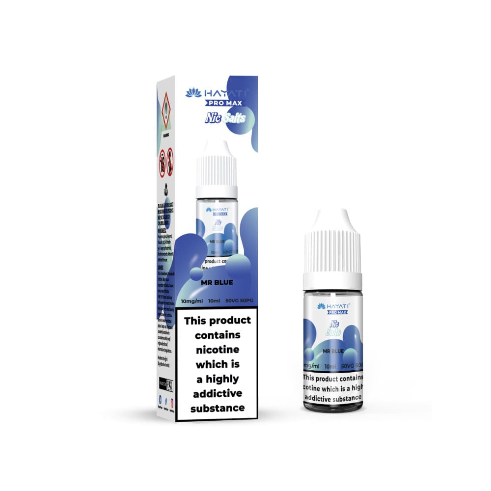  Mr Blue / 10mg Hayati Pro Max Nic Salts Box of 10