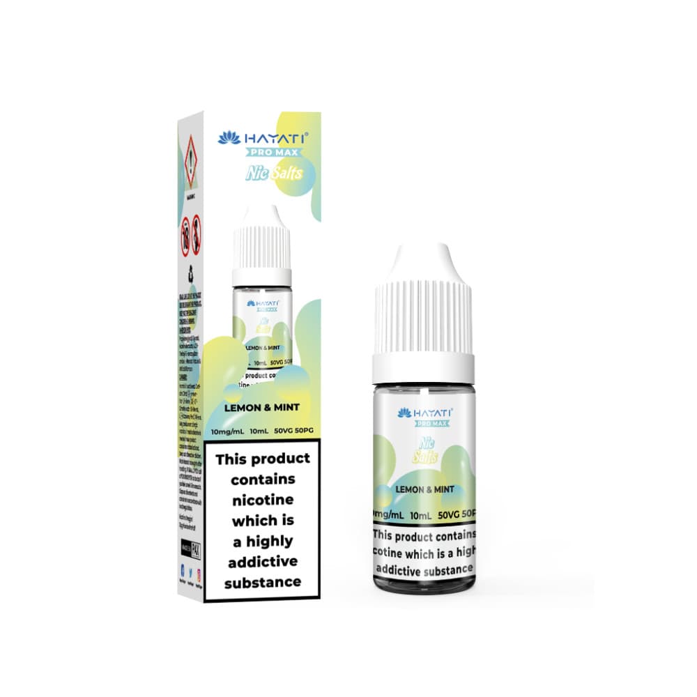  Lemon & Mint / 20mg Hayati Pro Max Nic Salts Box of 10