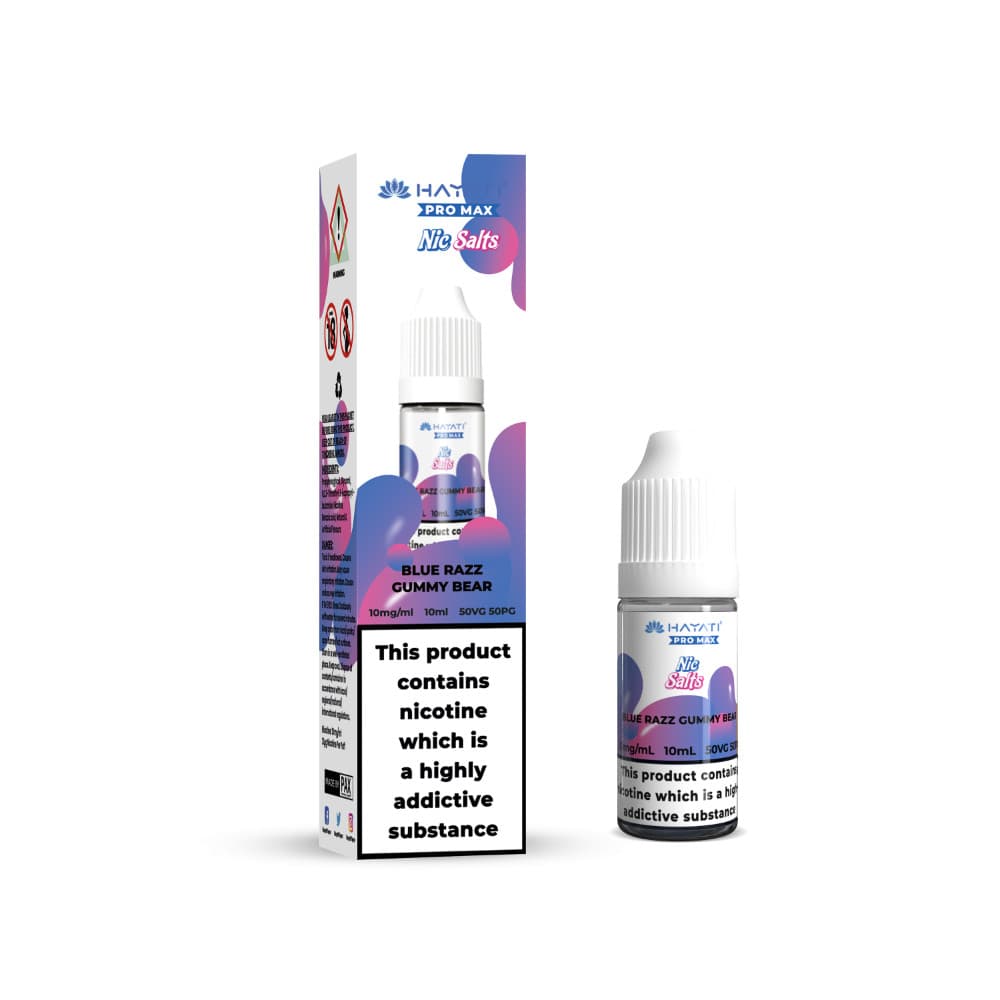  Blue Razz Gummy Bear / 20mg Hayati Pro Max Nic Salts Box of 10