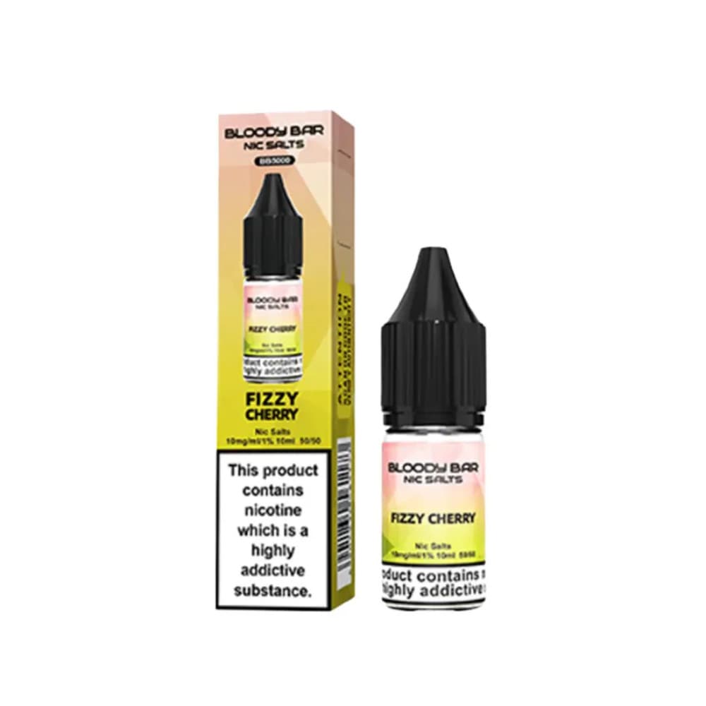  Fizzy Cherry / 20mg Bloody Bar Nic Salts e liquids 10ml Box of 10