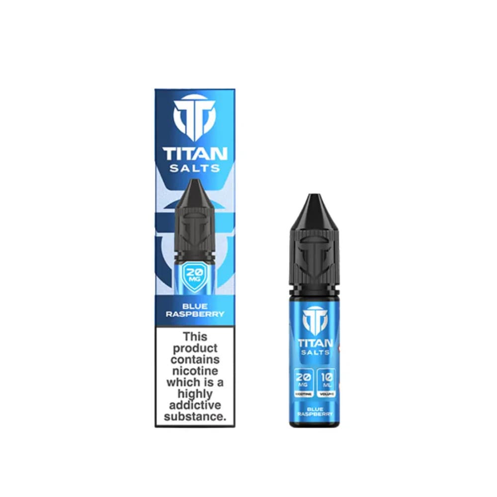 Blue Raspberry / 20mg Titan Nic Salts e liquids 10ml Box of 10