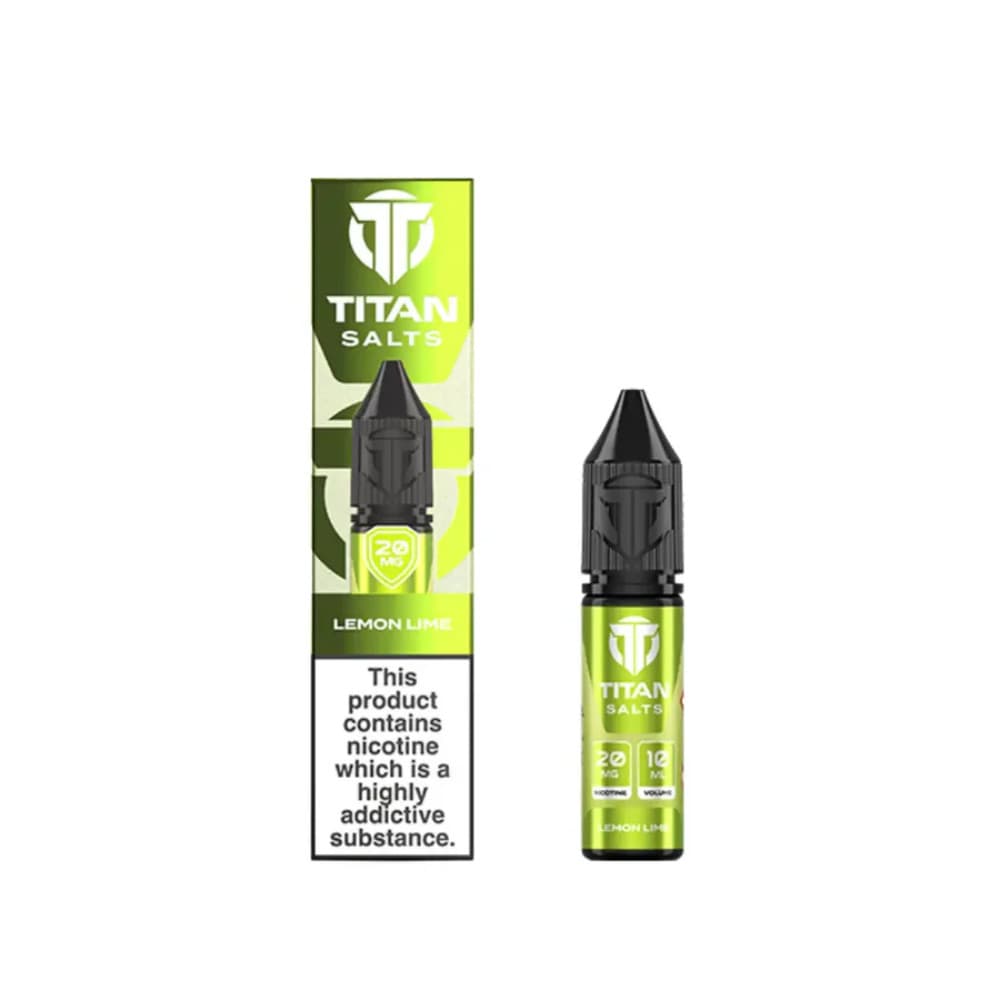  Lemon Lime / 20mg Titan Nic Salts e liquids 10ml Box of 10