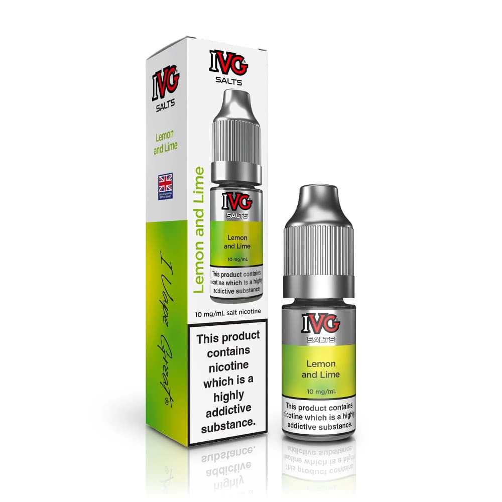  Lemon Lime / 10mg IVG Salt e liquids 10ml Box of 10