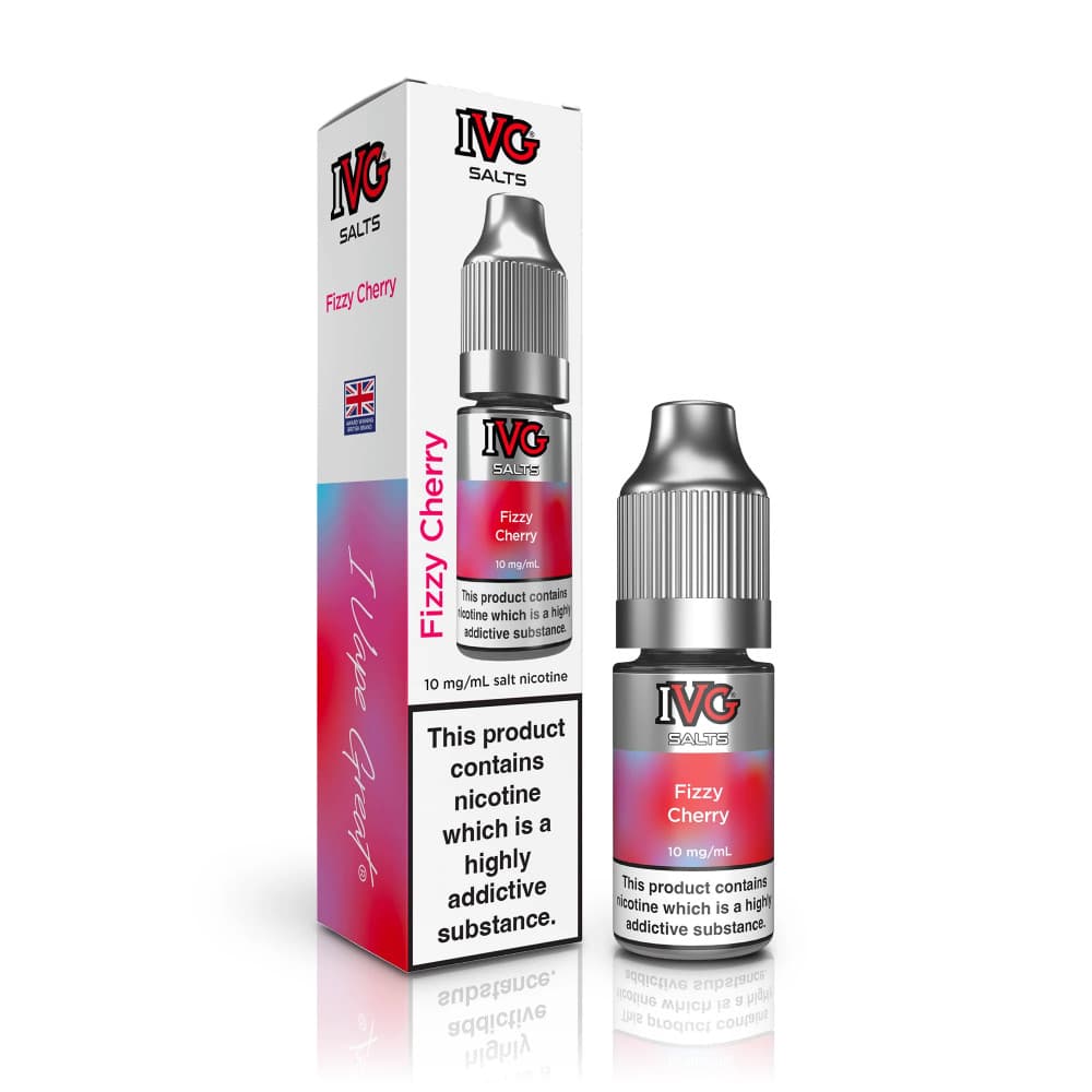  Fizzy Cherry / 10mg IVG Salt e liquids 10ml Box of 10