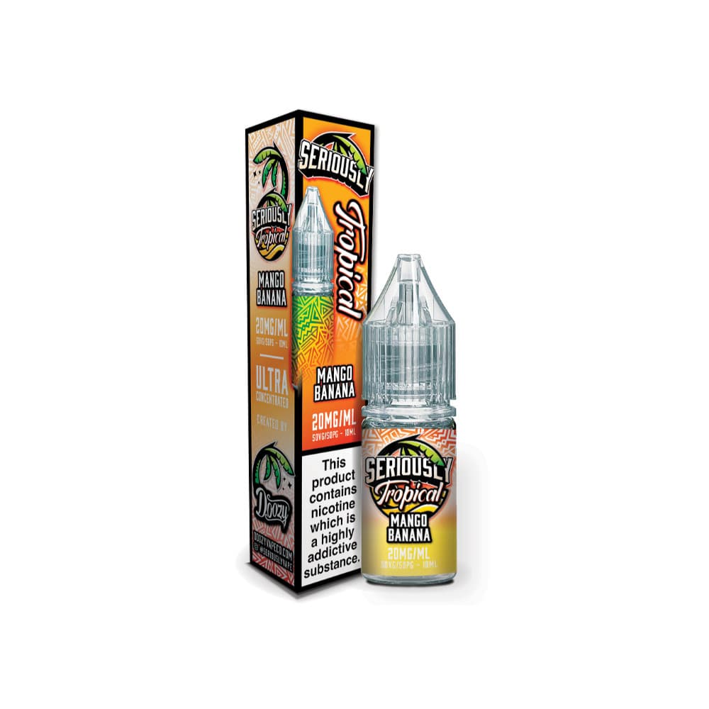  Mango Banana / 10mg Doozy Serious Tropical Nic Salts e liquids 10ml Box of 10