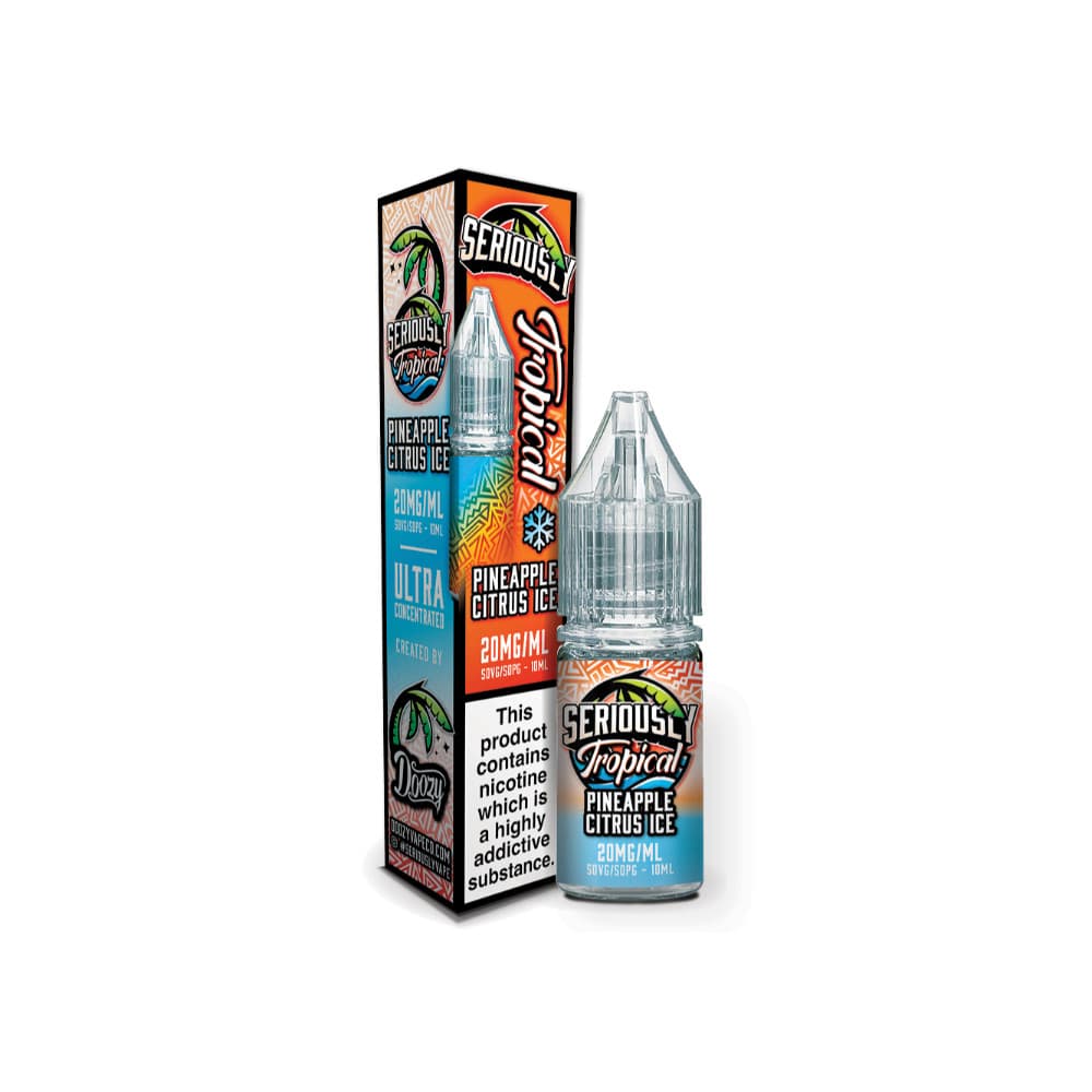  Pineapple Citrus Ice / 20mg Doozy Serious Tropical Nic Salts e liquids 10ml Box of 10