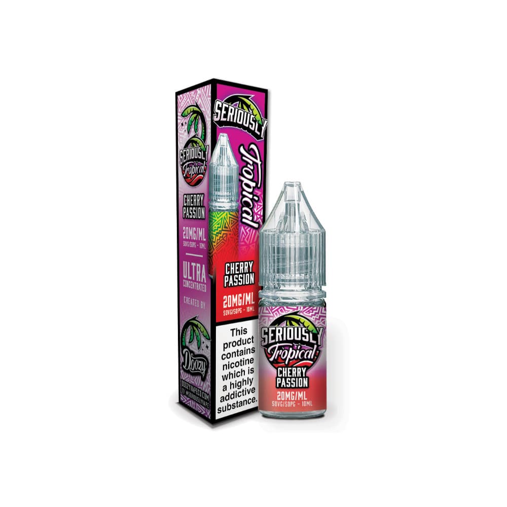  Cherry Passion / 10mg Doozy Serious Tropical Nic Salts e liquids 10ml Box of 10