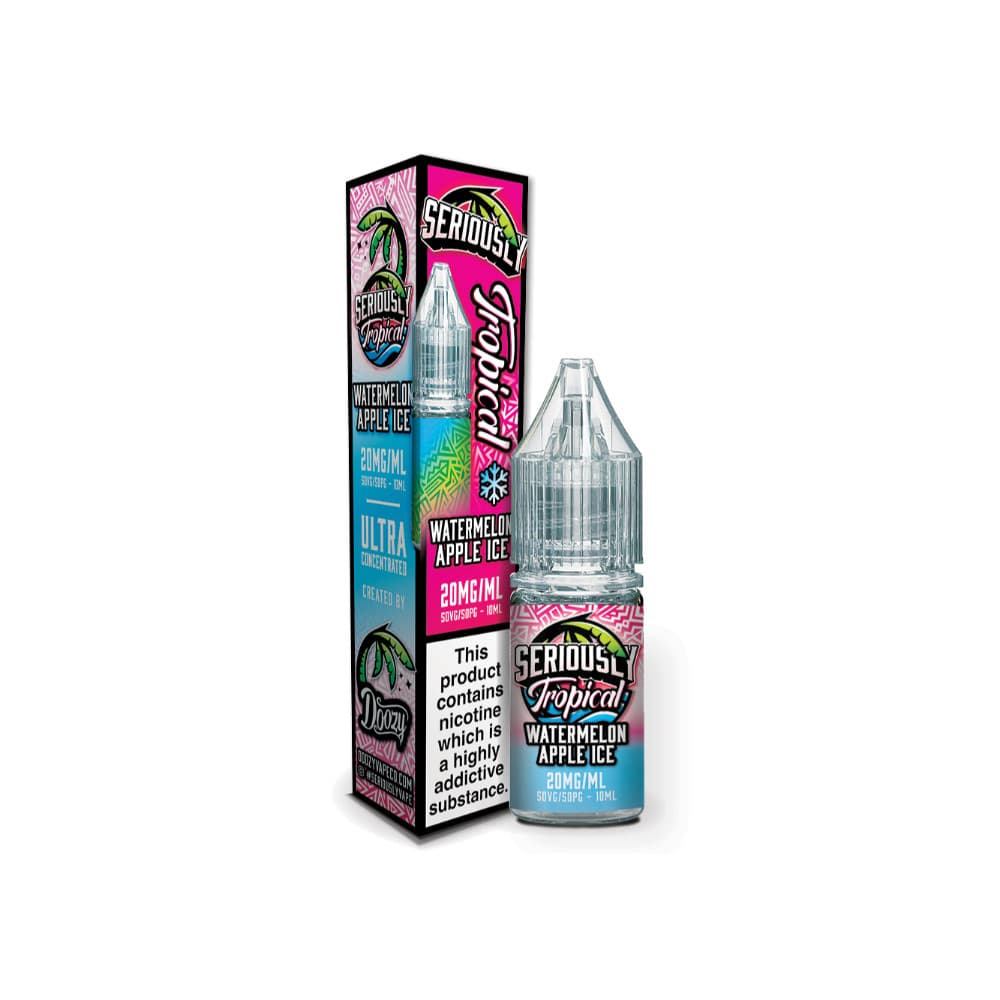  Watermelon Apple Ice / 20mg Doozy Serious Tropical Nic Salts e liquids 10ml Box of 10