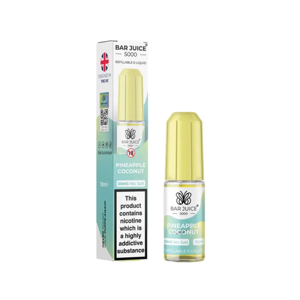  Pineapple Coconu / 10mg Bar Juice Nic Salts E-Liquids 10ml Box of 10