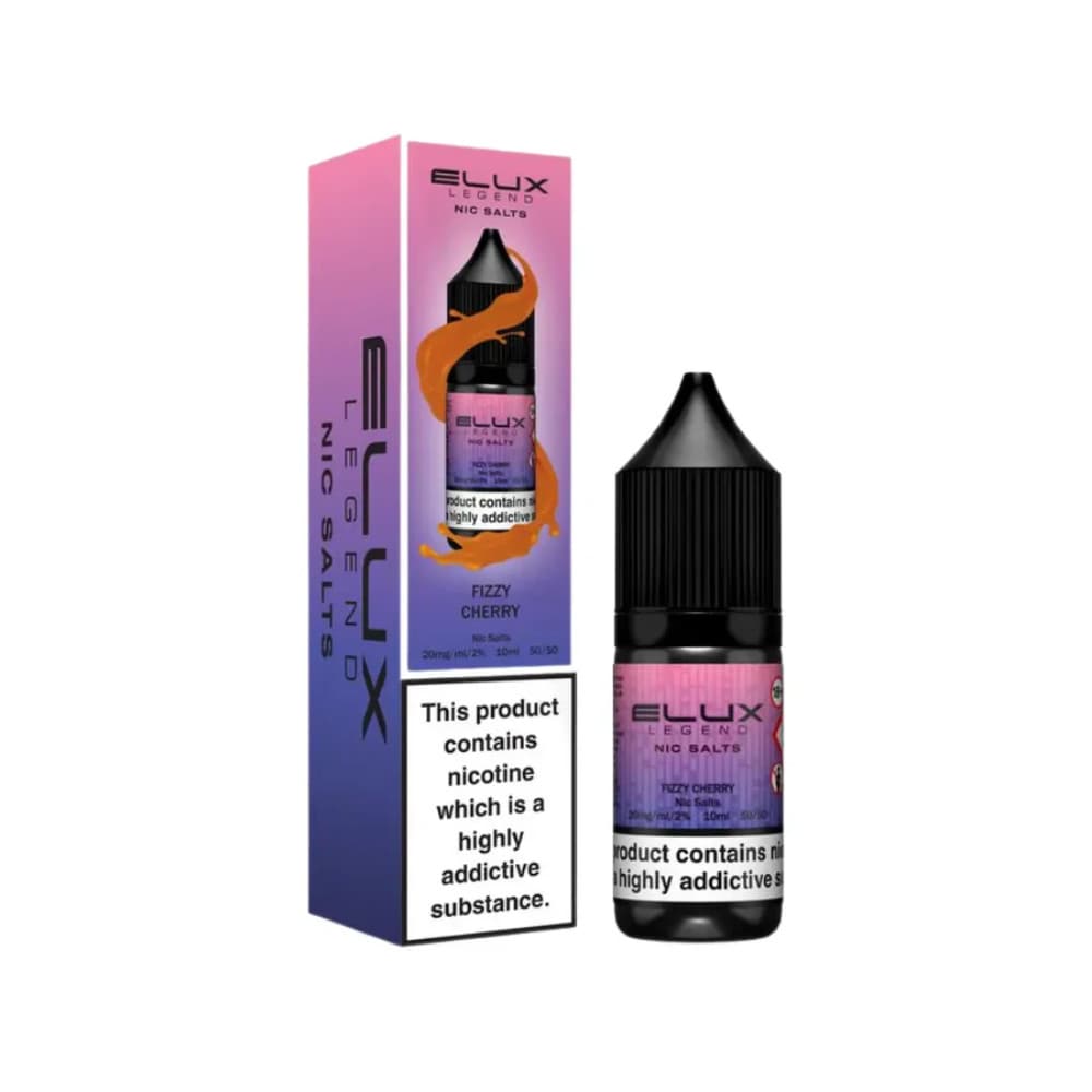  Fizzy Cherry / 10mg Elux Legend Nic Salts E-Liquids 10ml Box of 10
