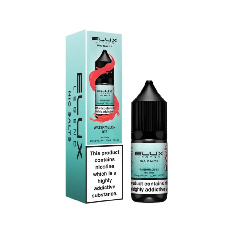  Watermelon Ice / 10mg Elux Legend Nic Salts E-Liquids 10ml Box of 10