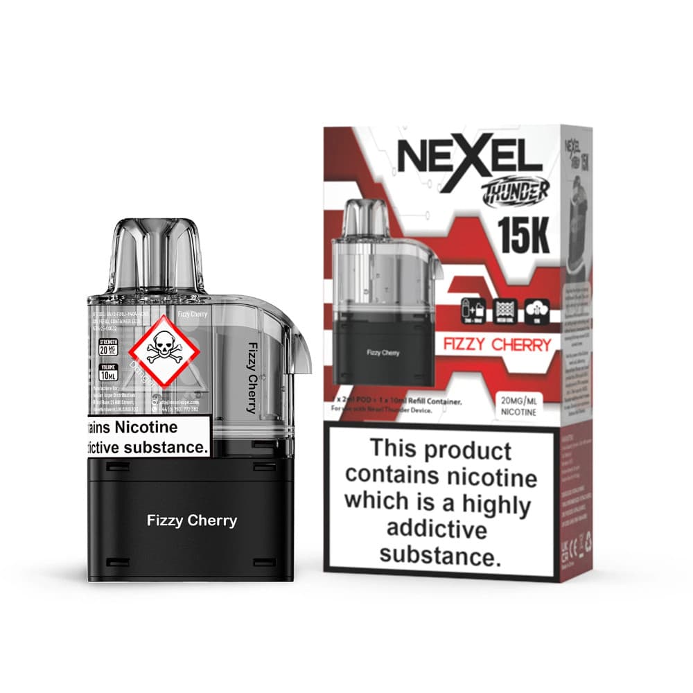  Fizzy Cherry Nexel Thunder 15k Pods Pack of 10