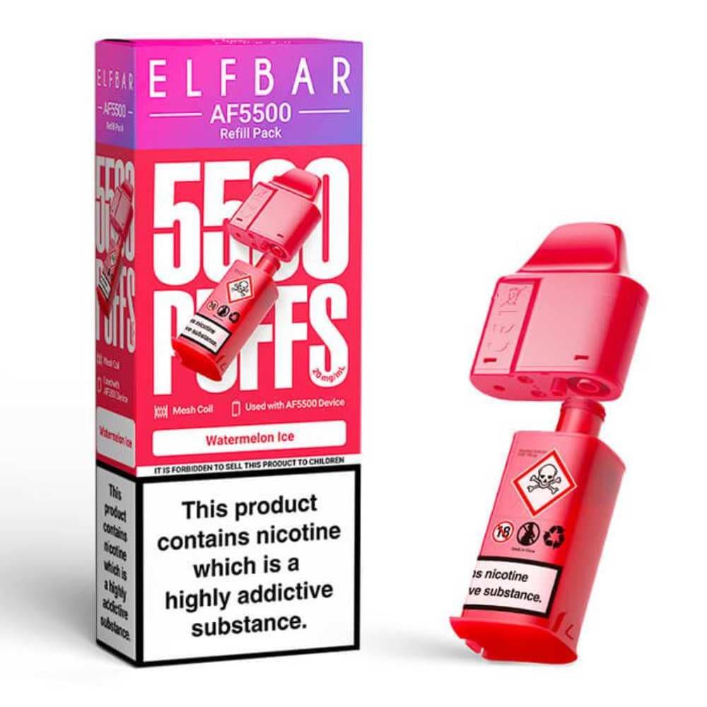  Watermelon Ice Elf bar AF5000 Refill Pods Pack of 5