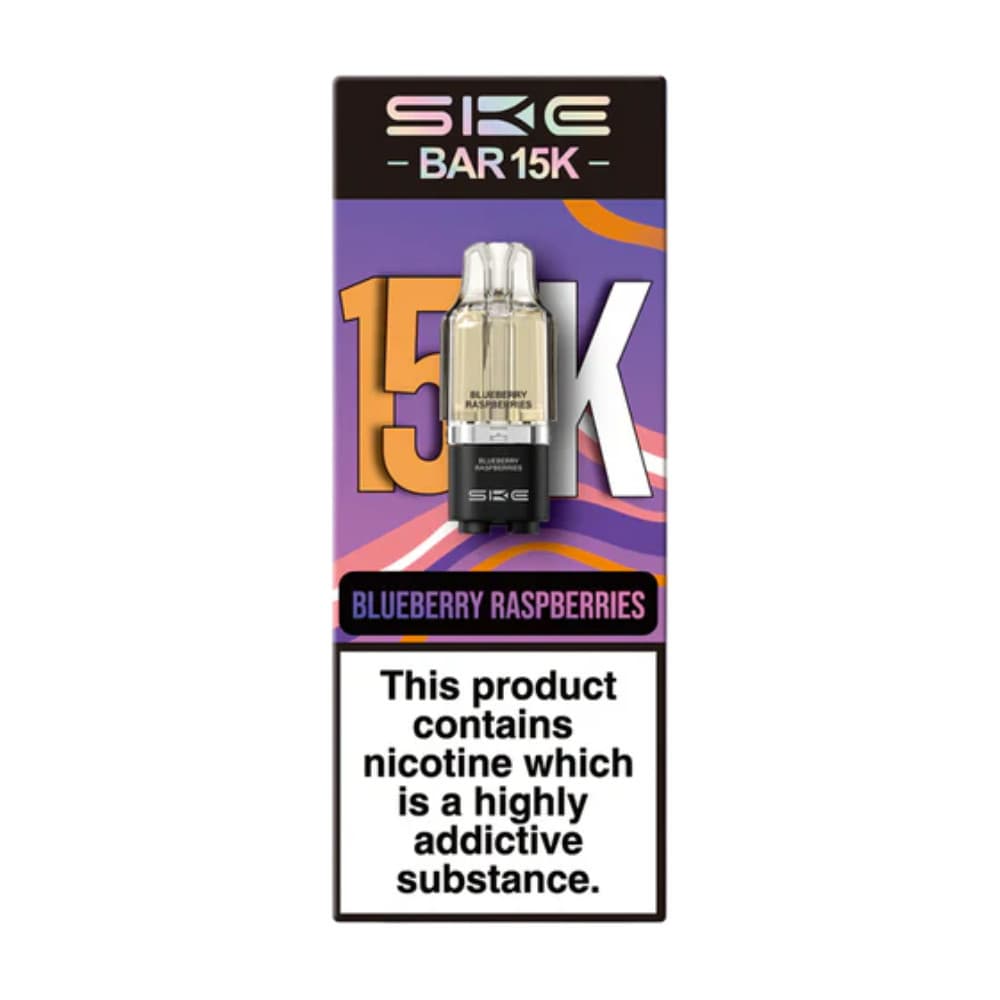  Blueberry Raspberries Ske Bar 15k Refill Pods Pack of 5
