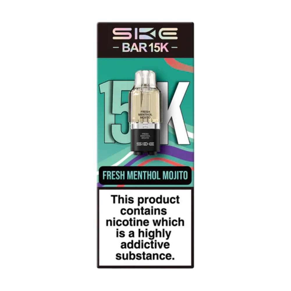  Fresh Menthol Mojito Ske Bar 15k Refill Pods Pack of 5