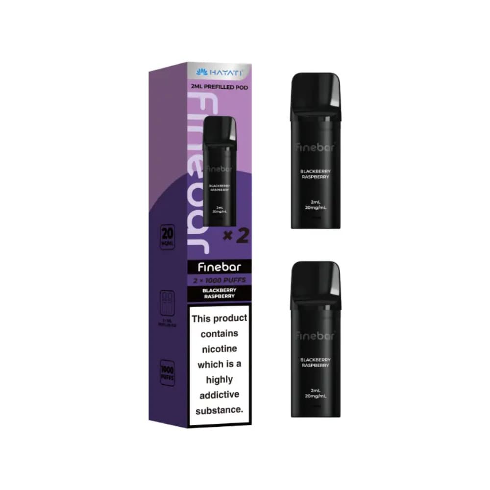  Blackberry Raspberry Hayati Finebar Refill Pods Pack of 10