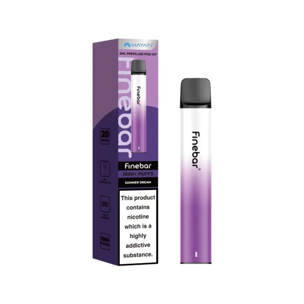  Summer Dream Hayati Finebar 1000 Vape Kit Box of 10